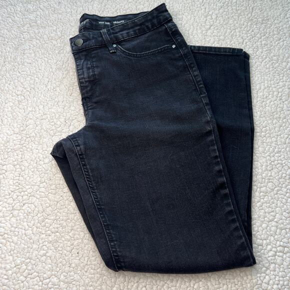 Crown and Ivey Skinny Black Jeans 10 R - Picture 1 of 8